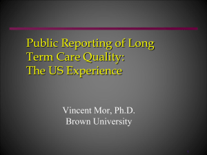Defining and Measuring Quality Outcomes in Long-Term Care