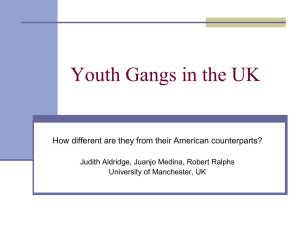 Youth Gangs in the UK - University of Missouri