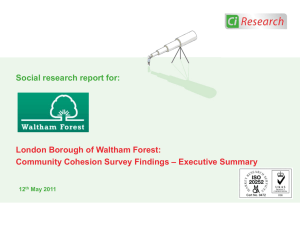 Community Cohesion Survey Findings