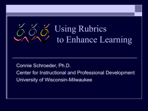 Using Rubrics to Enhance Learning