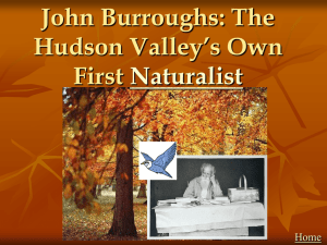 John Burroughs - The Hudson River Valley Institute