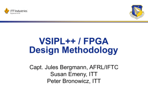 VSIPL++ / FPGA Design Methodology