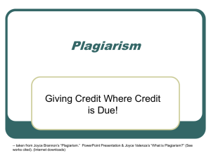 Plagiarism PowerPoint