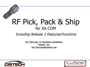 RF Pick, Pack & Ship - UC