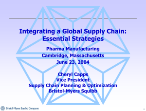 Integrating the Supply Chain at Bristol