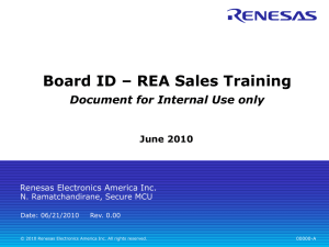 Board ID - Renesas e-Learning
