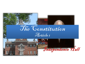 Constitution and Amendments Ppt