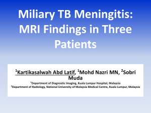 Miliary TB Meningitis: MRI Findings in Three Patients