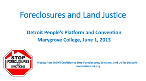 Foreclosures and Land Justice - Cancel Detroit's Debt To The Banks!