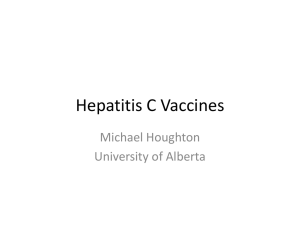 Hepatitis C Vaccines
