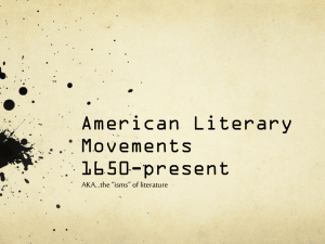 Literary Movements Notes