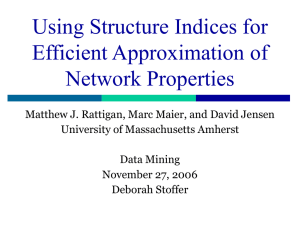 Using Structure Indices for Efficient Approximation of Network
