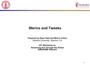 SfericsAndTweeks - Stanford University