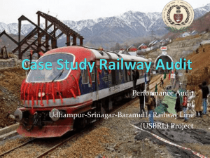 Case Study Railway Audit - National Academy Of Audit and