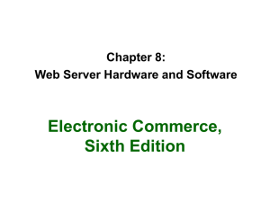 Web Server Hardware and Software