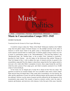 Music in Concentration Camps 1933–1945