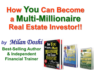 “How YOU Can Get RICH from the Malaysian Property & Stock Market”