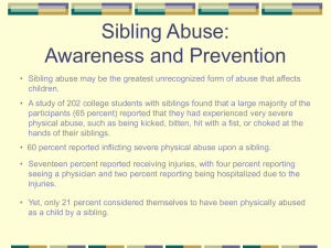 Awareness of Abuse in Families - Family Life Education Institute