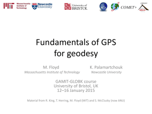Fundamentals of GPS for geodesy