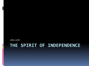 The spirit of independence