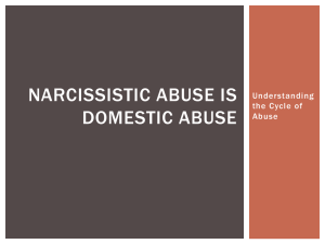 Narcissistic Abuse is Domestic Abuse