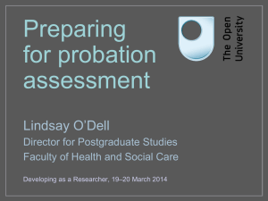 Probation assessment-2014