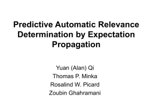 Predictive Automatic Relevance Determination by Expectation