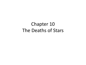 Chapter 10 The Deaths of Stars