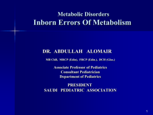Metabolic Disorders