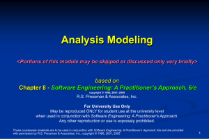 Analysis Modeling - The University of Texas at Dallas