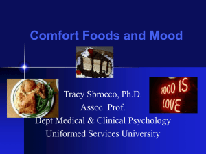 Comfort Foods and Mood - Uniformed Services University