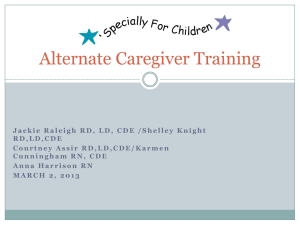 Alternate Caregiver Training