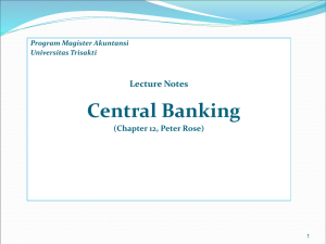 What is a central bank?