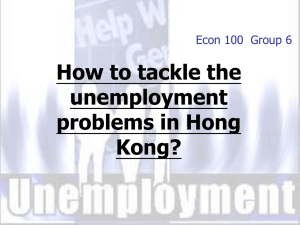 6.How to tackle the unemployment problems in Hong Kong?