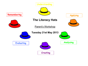 Literacy Hats Parent Workshop