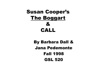 Susan Cooper's The Boggart & CALL