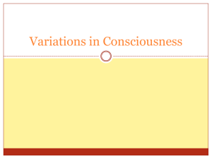 Variations in Consciousness