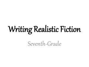 Writing Realistic Fiction