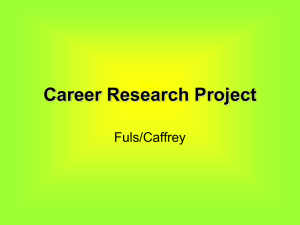 Career Research Project Powerpoint