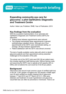 Expanding community eye care for glaucoma : a pilot Ophthalmic