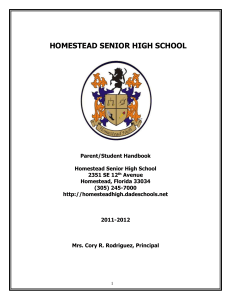 homestead senior high school administration