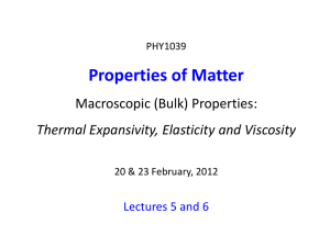 bulk properties of matter