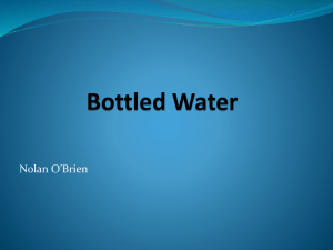 Why Not to Use Bottled Water