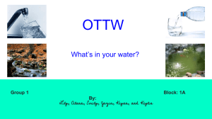 What's in Your Water?