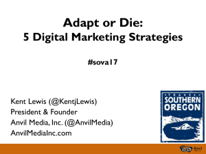 Adapt or Die: 5 Digital Marketing Strategies #sova17