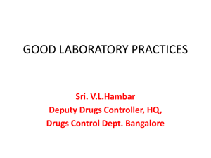 Good Laboratory Practices