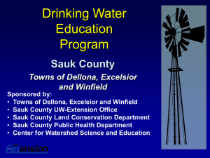 Fond du Lac County Drinking Water Education Program