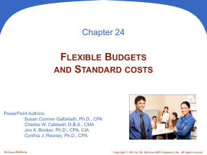Standard Cost Variances - McGraw Hill Higher Education