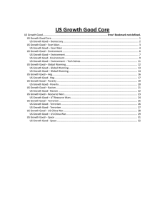 Growth Good Core – Whitman 2012