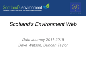 SEWeb Data Journey - Scotland's Environment Web